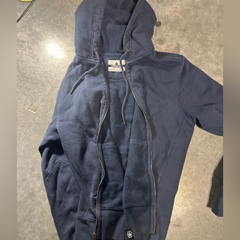 AMERICAN GIANT Mens Zip Up Hoodie- Great quality size medium men’s